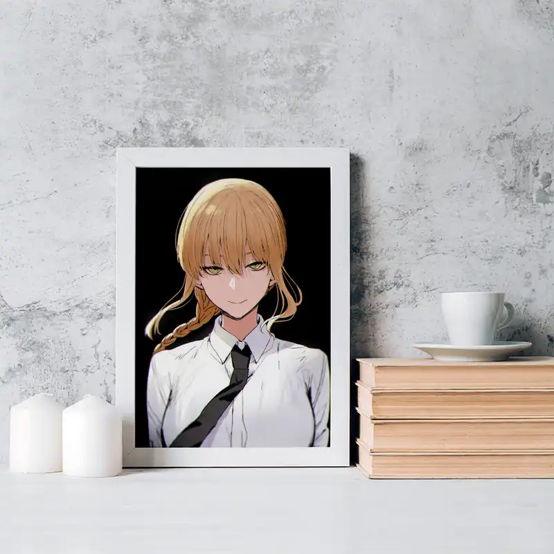 تابلو خندالو مدل ماکیما انیمه مرد اره ای کد 17900