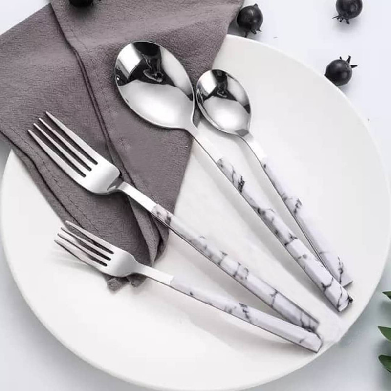 سرویس قاشق و چنگال 33 پارچه جی فی نی مدل W-MARBLE