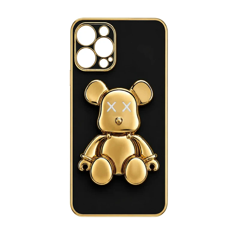 کاور مدل استندی طرح POWER BEAR مناسب برای گوشی موبایل اپل IPHONE 13 PROMAX