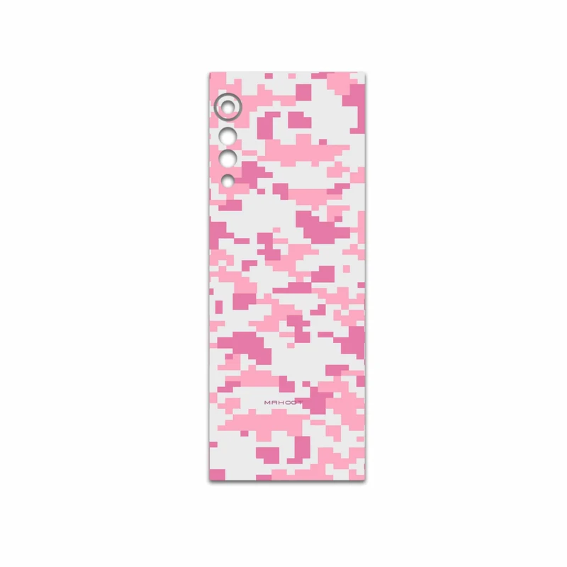 برچسب پوششی ماهوت مدل Army-Pink-pixel مناسب برای گوشی موبایل ال جی Velvet 5G