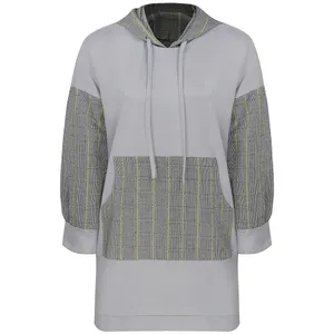 هودی زنانه مدل سوییت 1117 رنگ طوسی