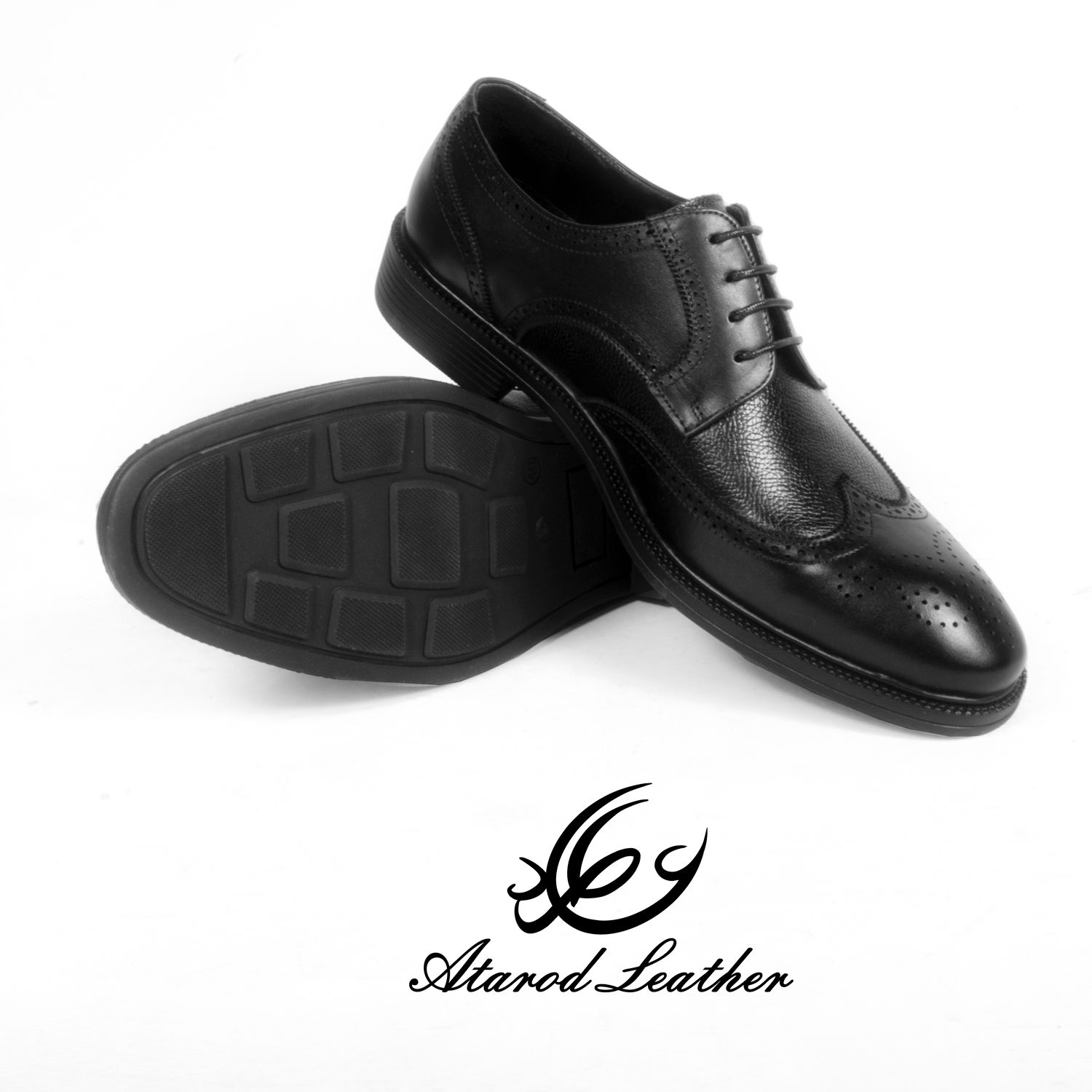 کفش مردانه چرم عطارد مدل چرم طبیعی کد SH136 -  - 10