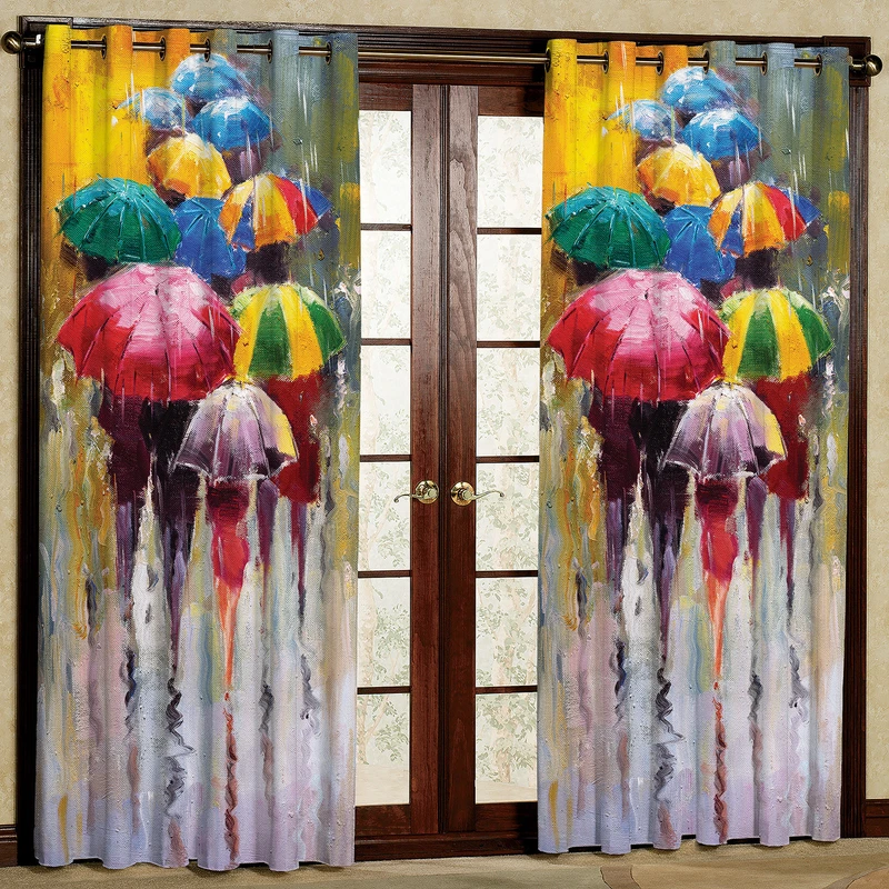  پرده مدل چتر مخمل پانچی کد 221 سایز 140x280 سانتی متر