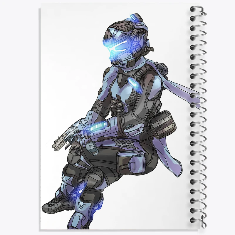 دفتر لیست خرید 50 برگ خندالو طرح بازی تایتان فال (Titanfall) کد 32592