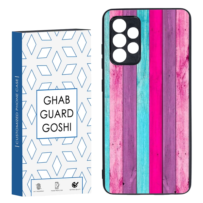 کاور قاب گارد گوشی طرح چوب رنگی کد TPU-253 مناسب برای گوشی موبایل سامسونگ Galaxy A52