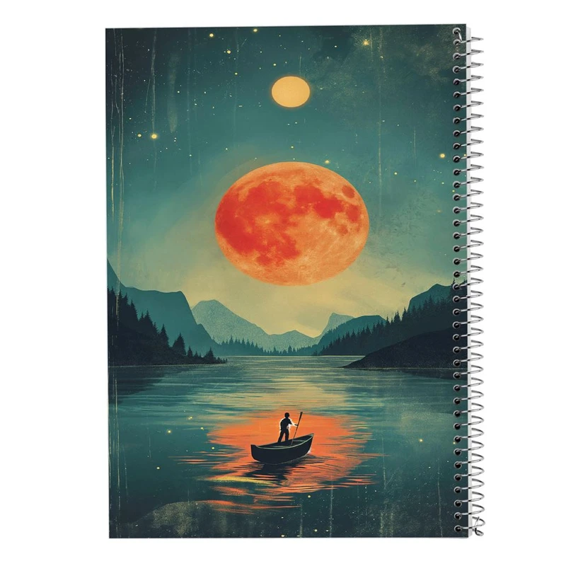 دفتر شطرنجی 50 برگ مدوپد طرح ماه کد DF15468