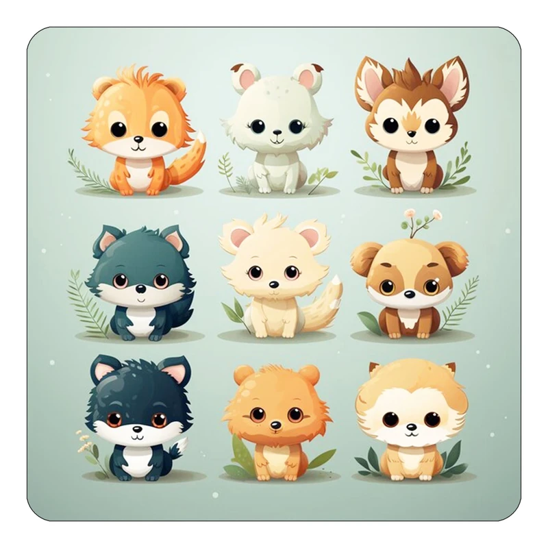 مگنت کاکتی طرح حیوانات کارتونی مدل mp28632