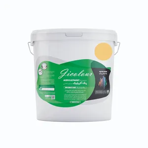 رنگ اکریلیک نمای داخل مات ژیکالر مدل ایوان آفتاب کد L-Y001 حجم 900 میلی لیتر