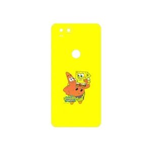 MAHOOT SpongeBob SquarePants Cover Sticker for Google Pixel 2