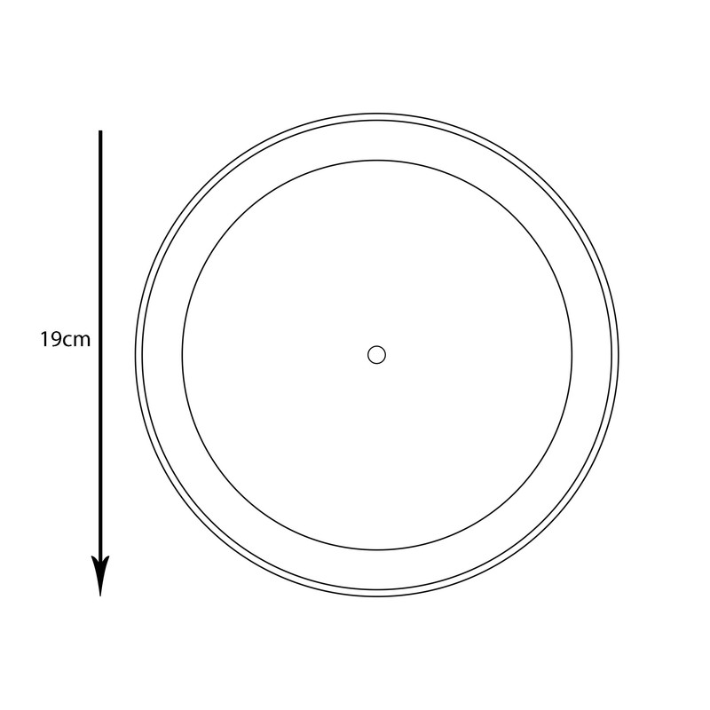 زیرگلدانی مدل پلاستیکی گرد کد 167