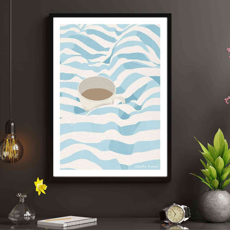 تابلو مدل Coffee in bed کد 248901504