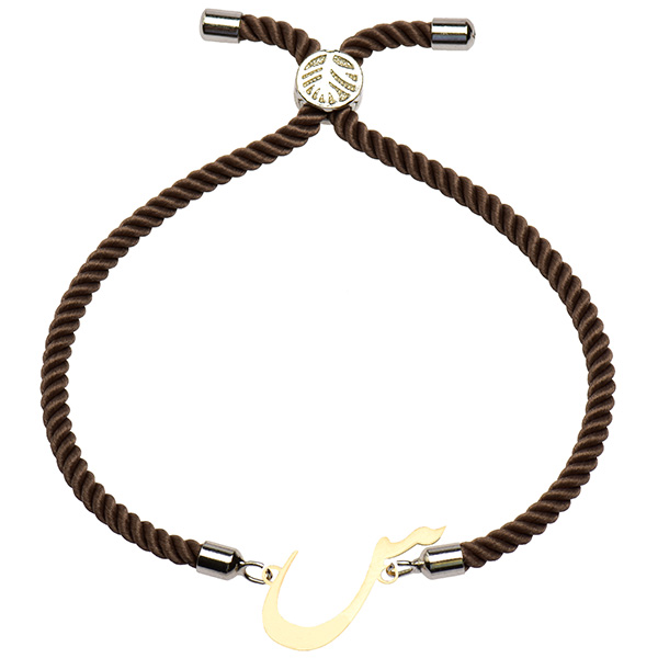 دستبند طلا 18 عیار دخترانه کرابو طرح حرف س مدل Krd1515