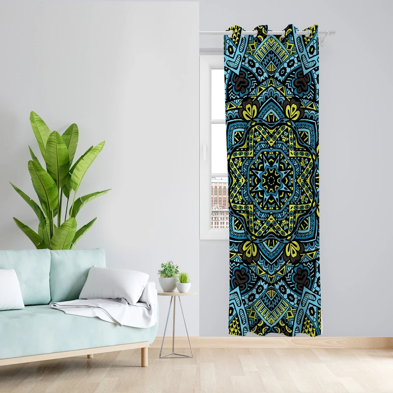 پرده مدل مخمل پانچی کد 2080 z سایز 140x200 سانتی متر