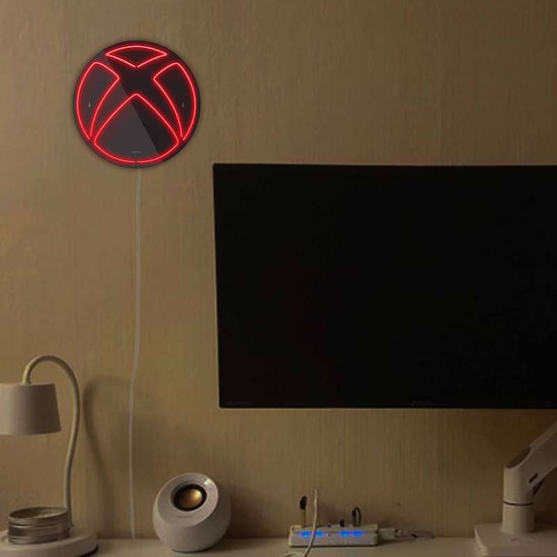 چراغ دیواری نئون دیزاین مدل Xbox-BL_RD