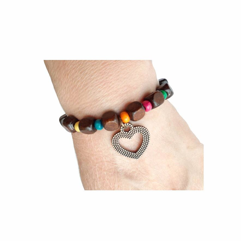 دستبند طرح قلب و عشق