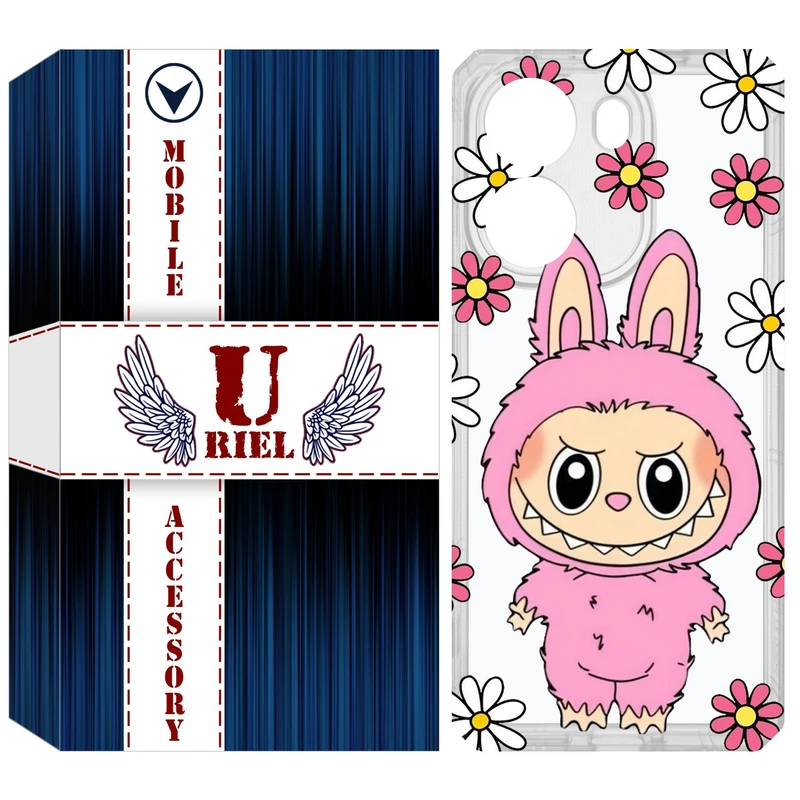 کاور یوریل مدل Clear کد 106 طرح لبوبو Labubu مناسب برای گوشی موبایل شیائومی Poco X7 Pro