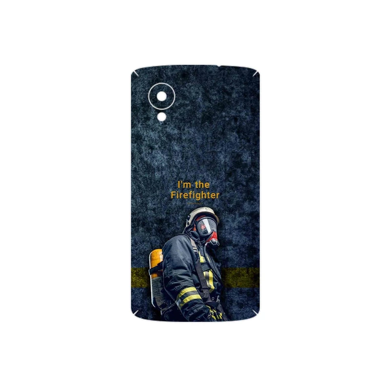 برچسب پوششی ماهوت مدل Firefighter مناسب برای گوشی موبایل گوگل Nexus 5