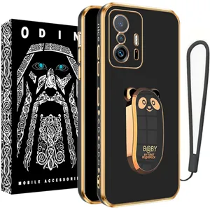 Odin cover model B@BY suitable for Xiaomi Mi 11T / Mi 11T Pro mobile phone with pop socket and strap