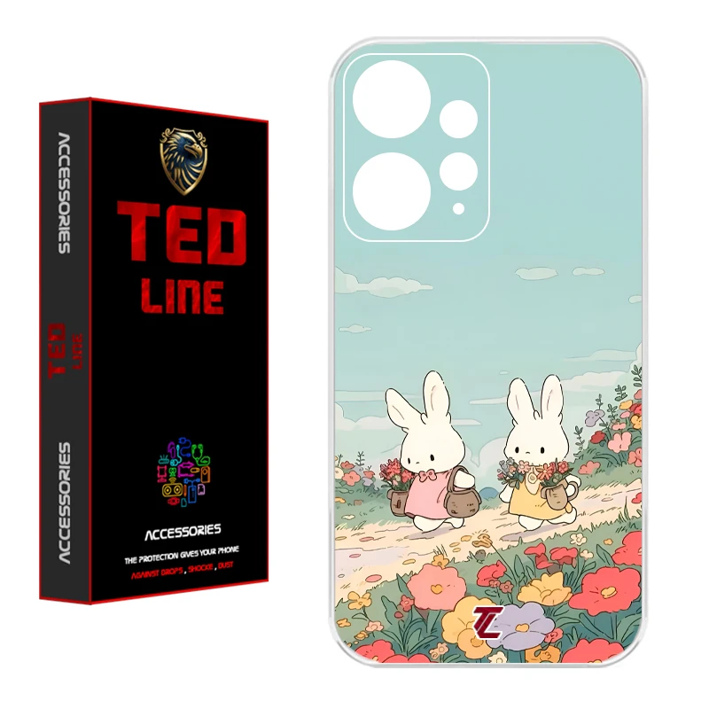 کاور تدلاین طرح خرگوش کد 1178 مناسب برای گوشی موبایل شیائومی Redmi Note 12 4G