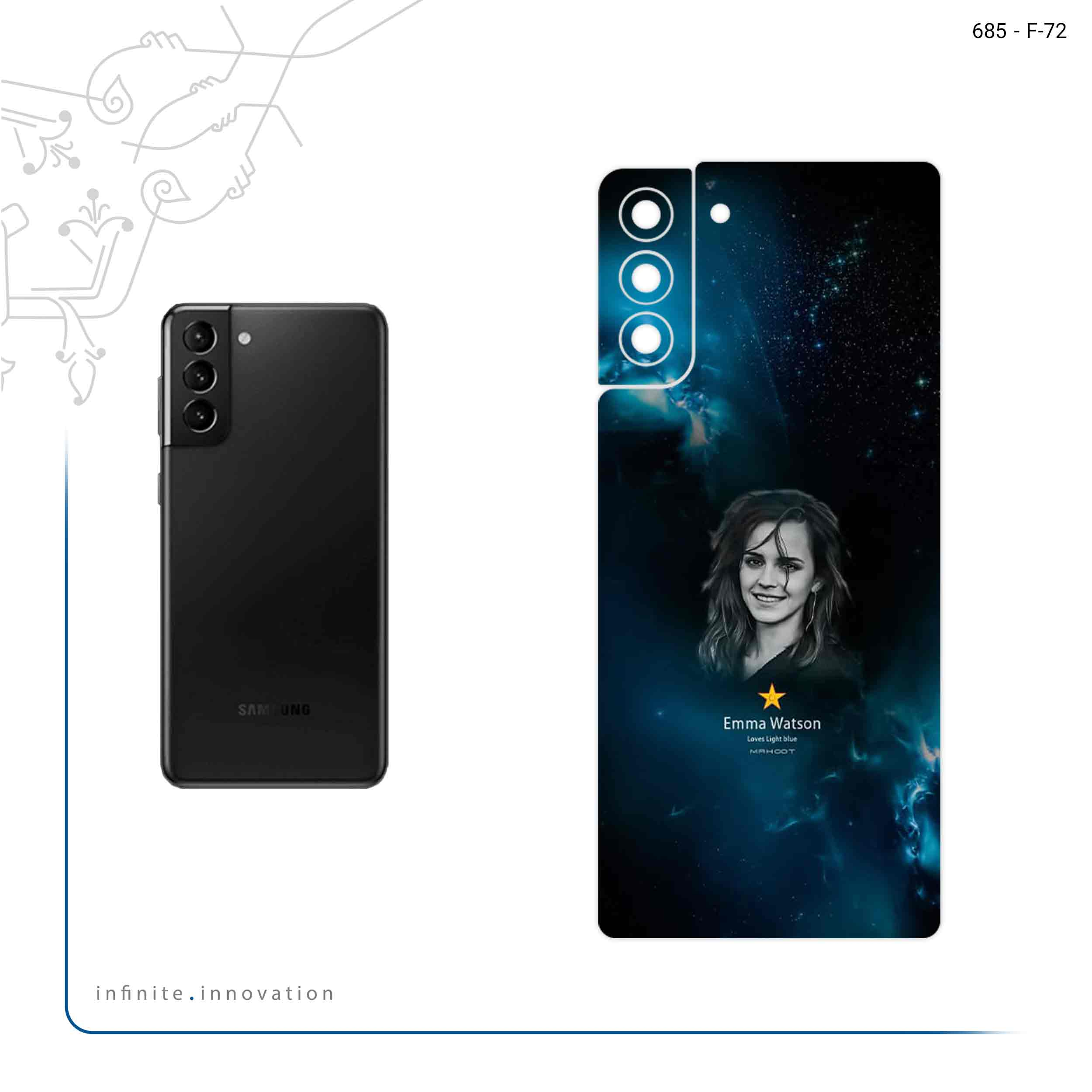 برچسب پوششی ماهوت مدل Emma Watson مناسب برای گوشی موبایل سامسونگ Galaxy S21 Plus 5G