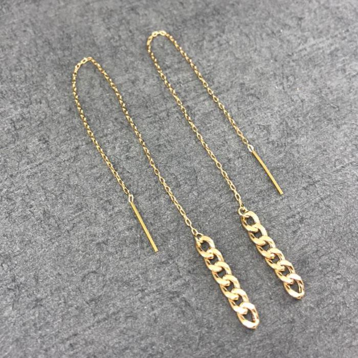 گوشواره طلا 18 عیار زنانه دوست خوب مدل dk495 -  - 7