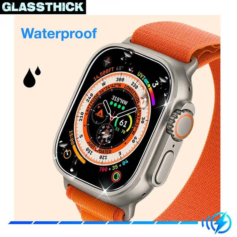 محافظ صفحه نمایش شیشه‌ای گلستیک مدل SH-GL مناسب برای ساعت هوشمند الترا N8 بسته سه عددی