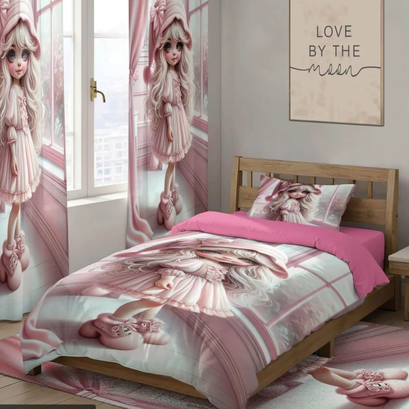 سرویس خواب تک نفره 4 تکه مدل دخترانه