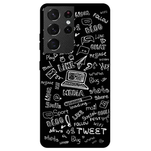 Megafone Social Media 1898 Cover For Samsung Galaxy S21 Ultra 5G