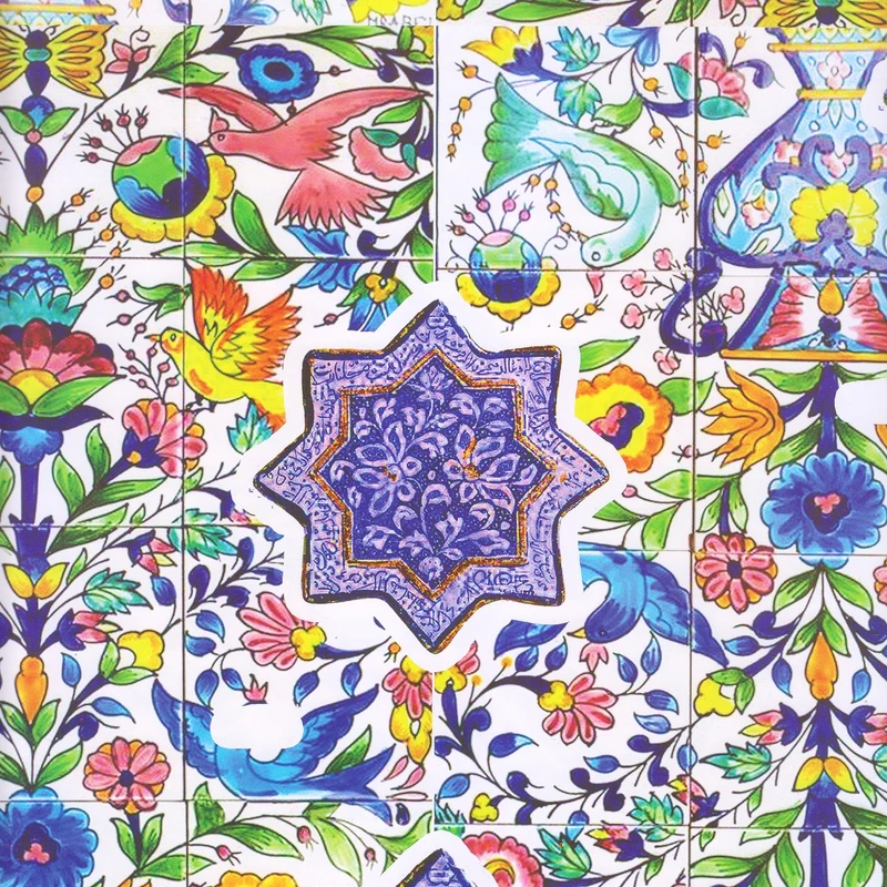 کاغذ کادو مدل گل و مرغ