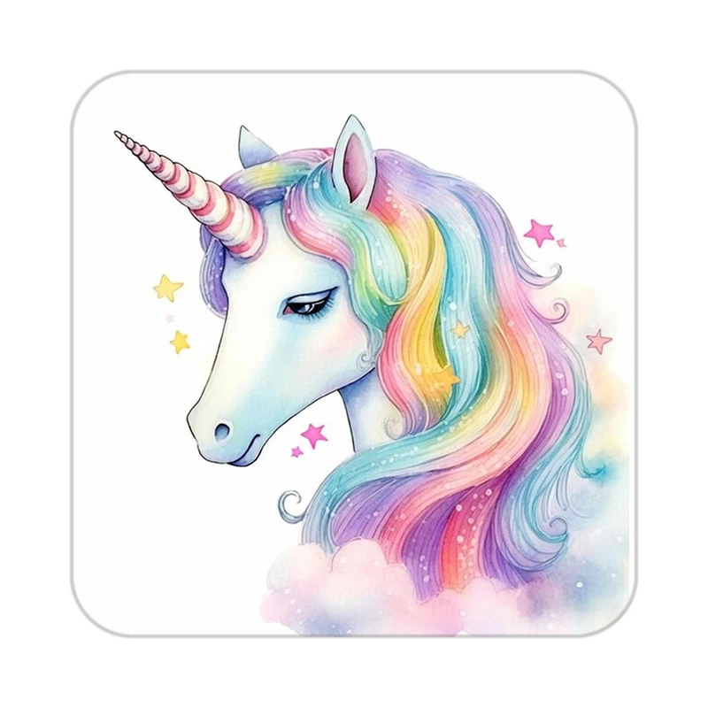 زیر لیوانی کاکتی طرح اسب تک شاخ و یونیکورن مدل mp33280