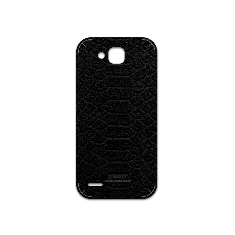 برچسب پوششی ماهوت مدل Black-Snake-Leather مناسب برای گوشی موبایل آنر 3X G750
