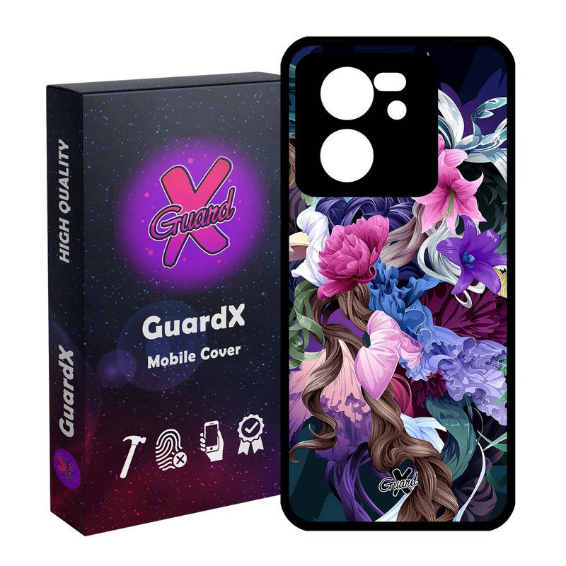 کاور گارد ایکس طرح Flower مدل Glass10172 مناسب برای گوشی موبایل شیائومی 13T/13T Pro/Redmi K60 Ultra