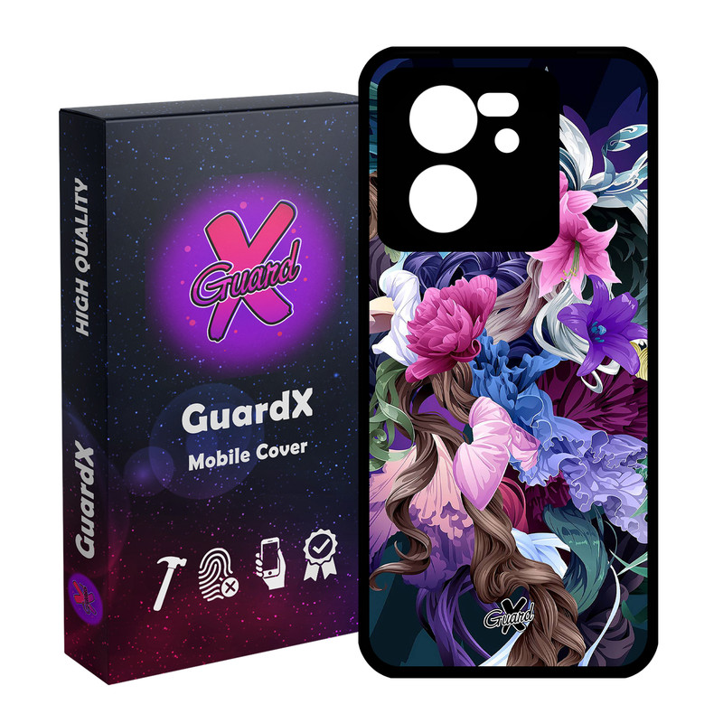 کاور گارد ایکس طرح Flower مدل Glass10172 مناسب برای گوشی موبایل شیائومی 13T/13T Pro/Redmi K60 Ultra