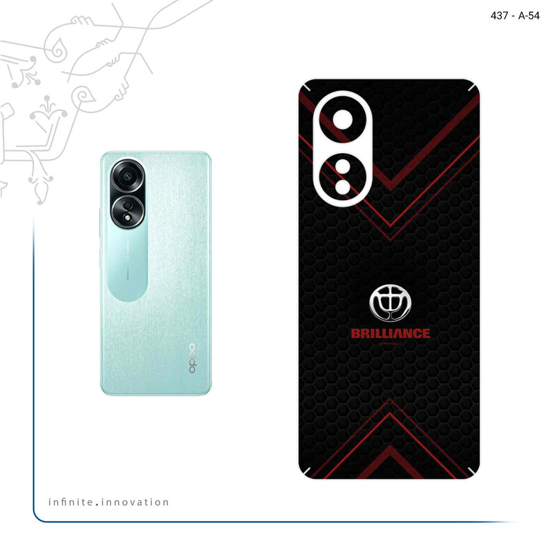 برچسب پوششی ماهوت مدل Brilliance مناسب برای گوشی موبایل اپو A58 4G