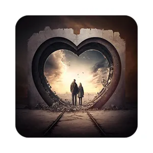 زیر لیوانی کاکتی مدل عاشقانه کد mp12545