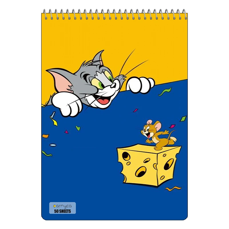 دفتر نقاشی 50 برگ سیمی کارنیکا طرح تام و جری tom & jerry کد 40244
