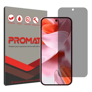 Promate Resistant model privacy screen protector suitable for Google Pixel 9 mobile phone