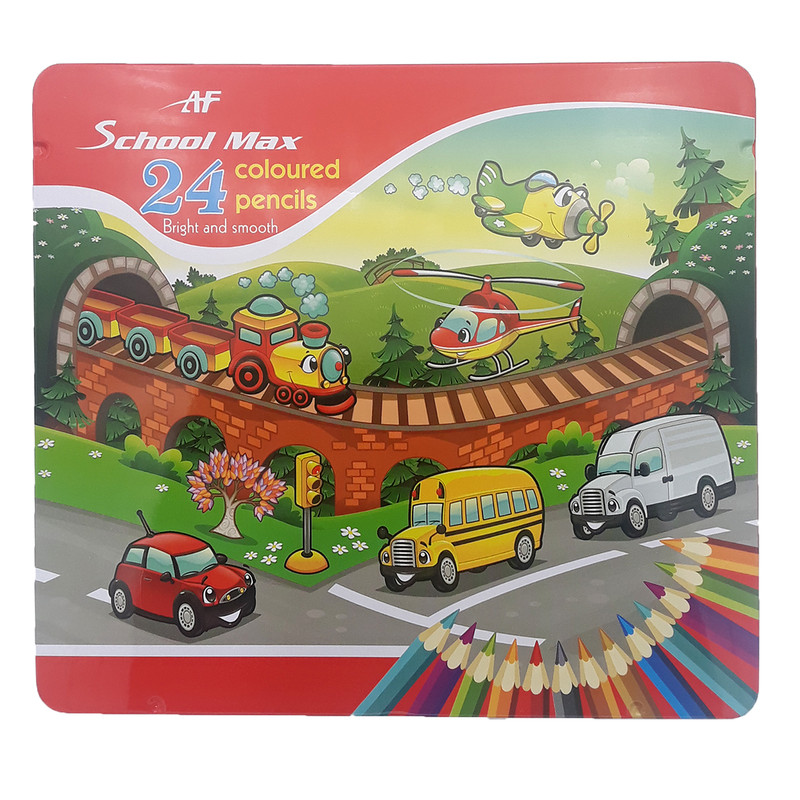 مداد رنگی 24 رنگ اسکول مکس کد 20