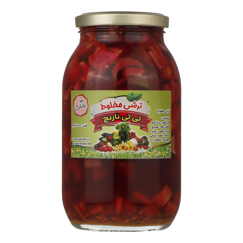 ترشی مخلوط محلی تی تی نارنج - 1000 گرم 