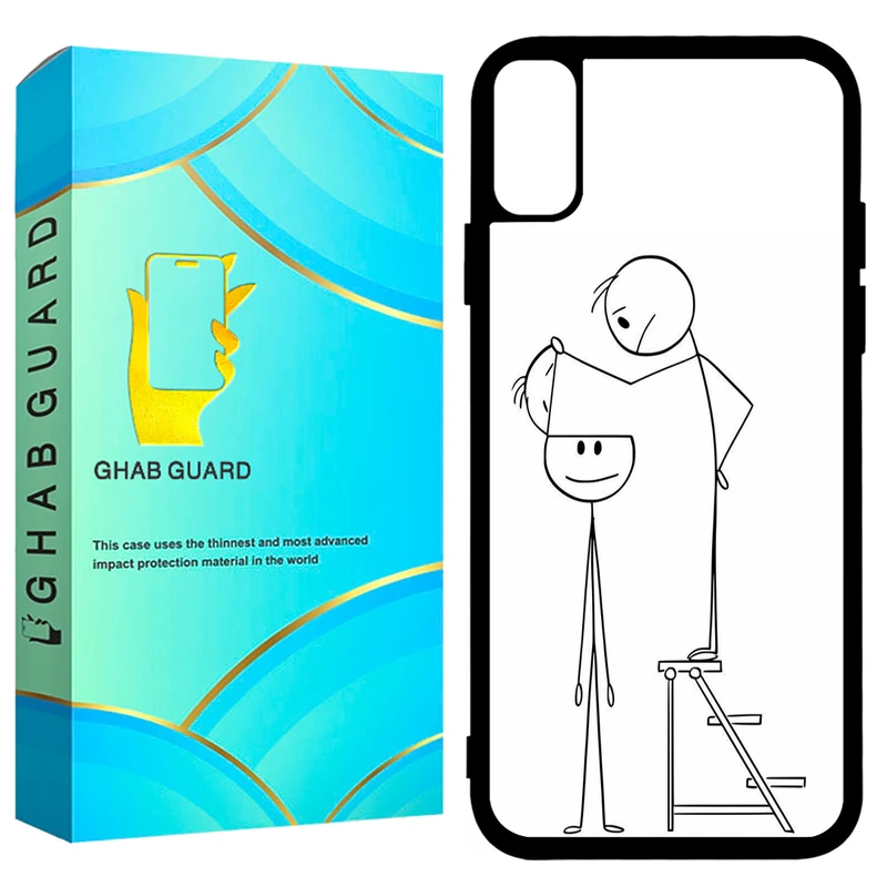 کاور قاب گارد طرح بی مخ مدل GCHPX مناسب برای گوشی موبایل اپل iPhone X / XS