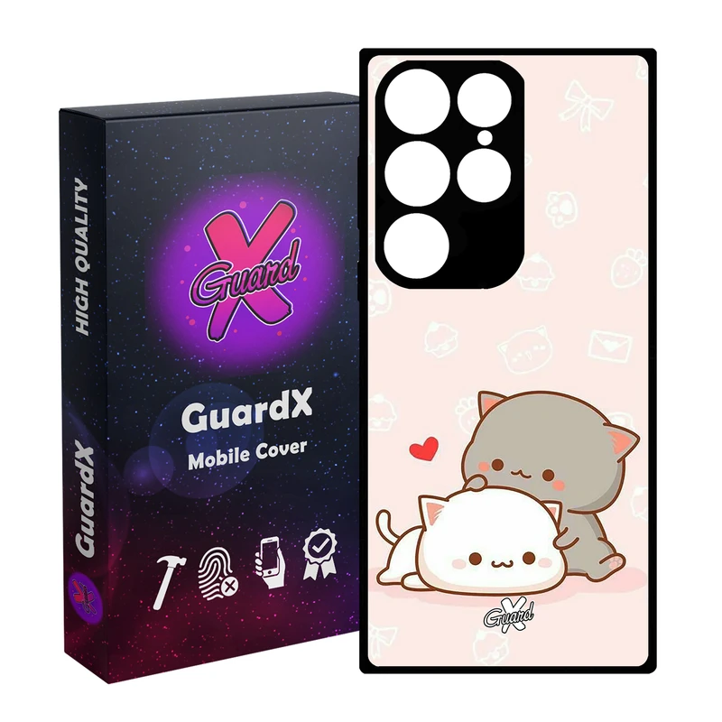 کاور گارد ایکس طرح Love مدل Glass10372 مناسب برای گوشی موبایل سامسونگ Galaxy S24 Ultra