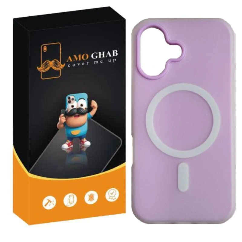 کاور عمو قاب مدل سیلیکیونی طرح پاستیلی مناسب برای گوشی موبایل اپل IPhone 16 