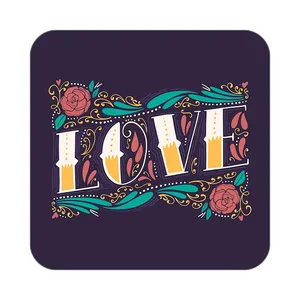 زیر لیوانی کاکتی طرح عاشقانه مدل mp39162