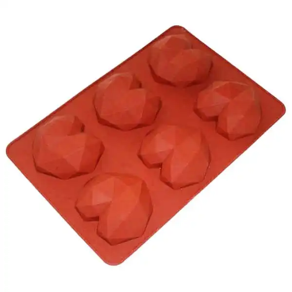 قالب دسر مدل سیلیکونی قلب اوریگامی