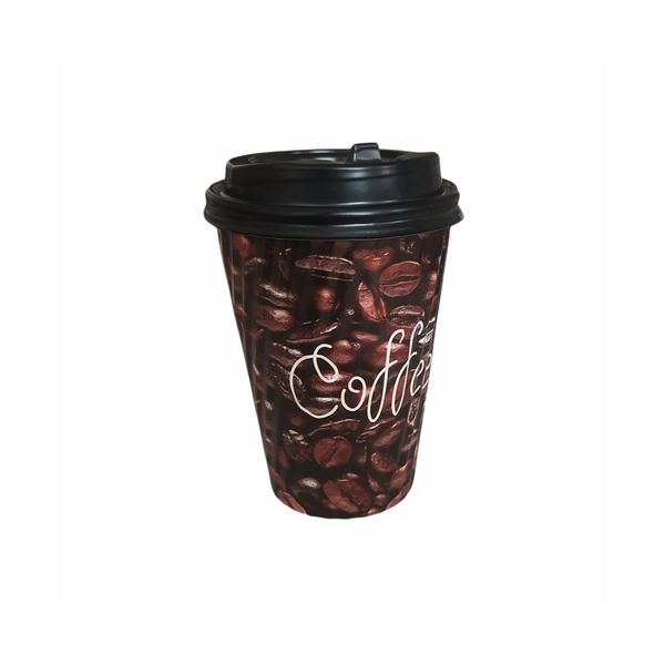 لیوان یکبار مصرف مدل Coffee New دو جداره بسته 30 عددی