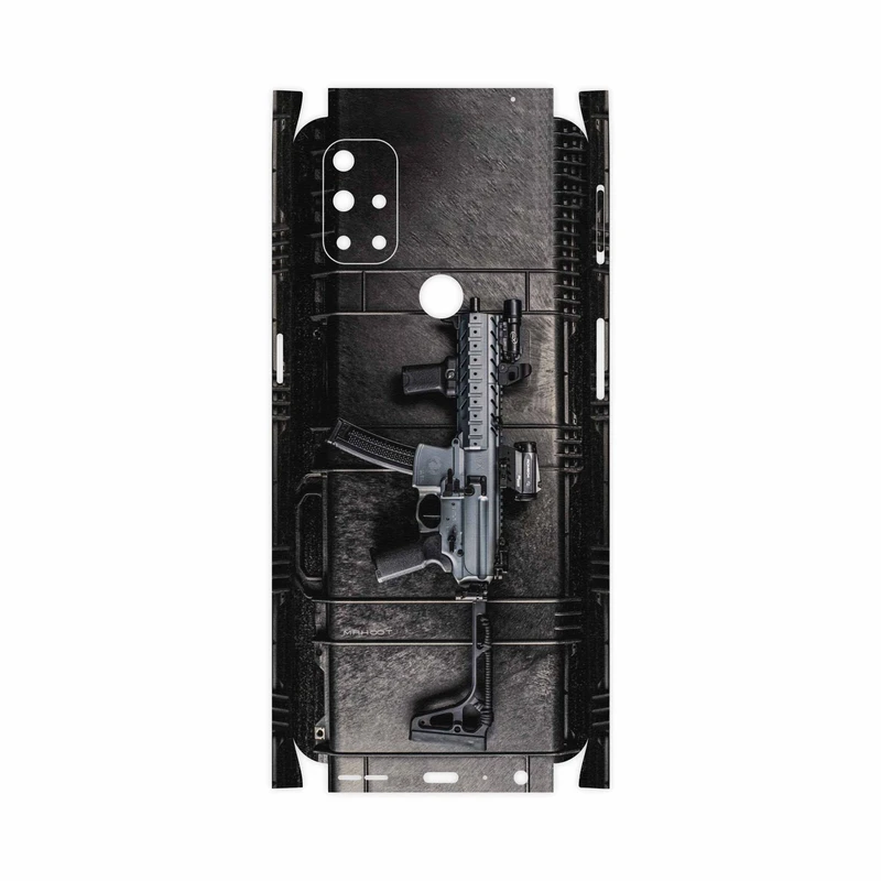 برچسب پوششی ماهوت مدل Gun-FullSkin مناسب برای گوشی موبایل وان پلاس Nord N10 5G