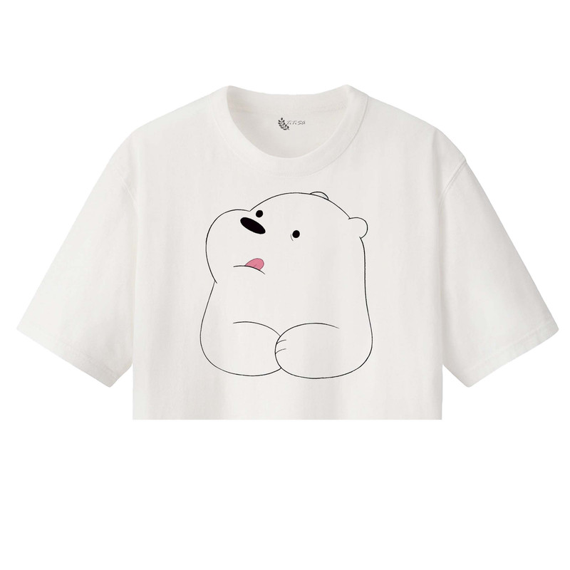 کراپ‌تاپ آستین کوتاه زنانه مدل خرس