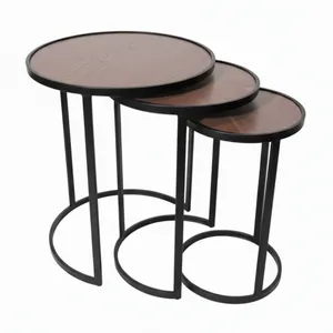 میز عسلی گرد مدل JM_1 مجموعه سه عددی