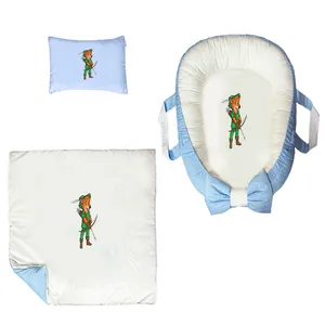 سرویس خواب سه تکه نوزاد ناریکو مدل گارد محافظ دار طرح روباه کد 0218