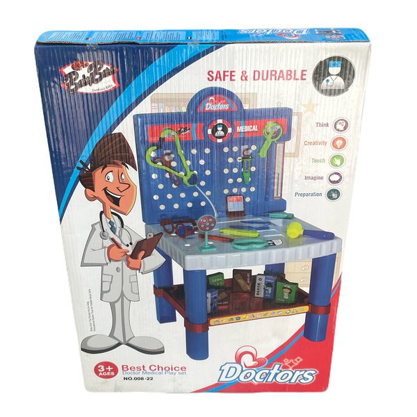 ست اسباب بازی تجهیزات پزشکی مدل میز پزشکی